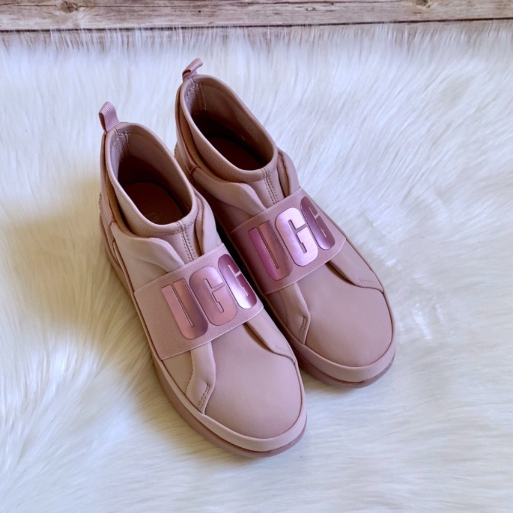 UGG Neutra Metallic Sneakers In Pink Crystal